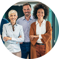 business team circle