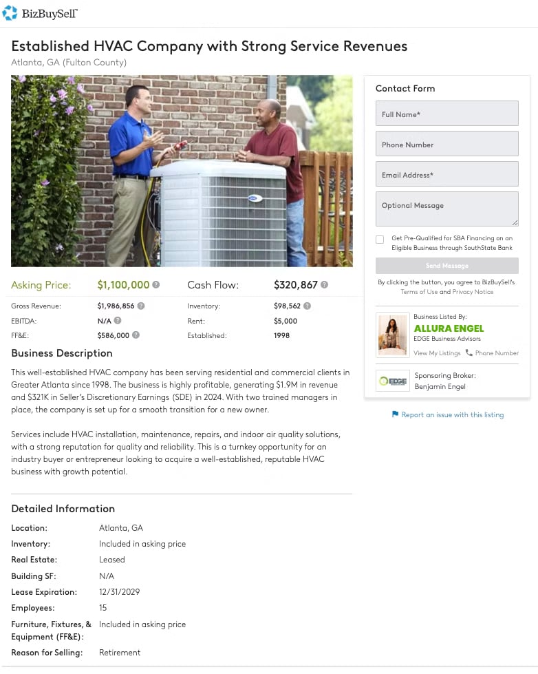 ACME HVAC Business Listing